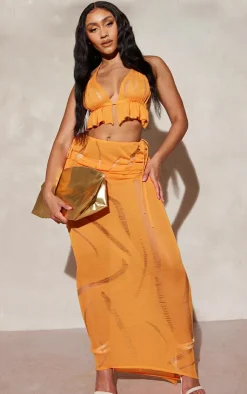 PrettyLittleThing Bralets*Shape Knit Ladder Detailed Halterneck Bralet