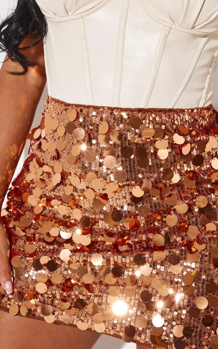 Shape Disc Sequin Mini Skirt-PrettyLittleThing Discount