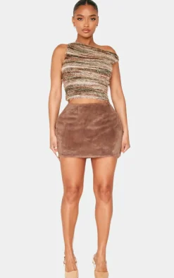Shape Fur Mini Skirt-PrettyLittleThing New