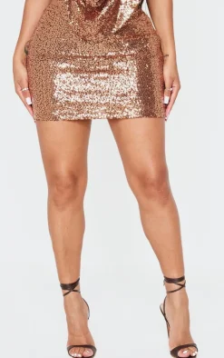 Shape Sequin Low Rise Mini Skirt-PrettyLittleThing
