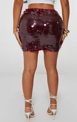 Shape Disc Sequin Micro Mini Skirt-PrettyLittleThing Hot