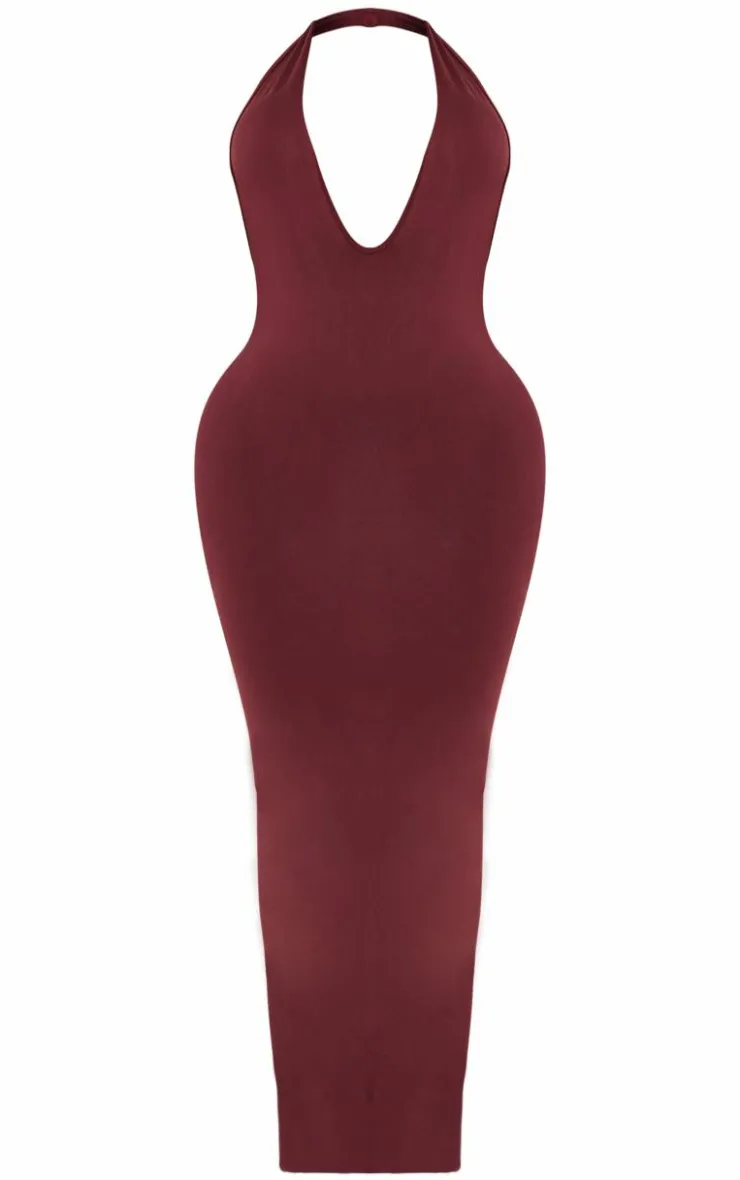 PrettyLittleThing Snatched*Shape Halter Neck Dress