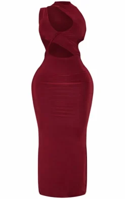 Shape Plunge Neck Fishtail Maxi Dress-PrettyLittleThing Best
