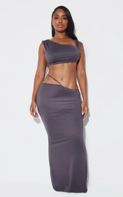 Shape One Shoulder Crop Top-PrettyLittleThing Clearance