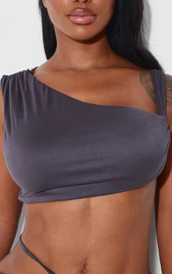 Shape One Shoulder Crop Top-PrettyLittleThing Clearance