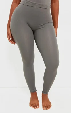 Online PrettyLittleThing Shape Stretch Seamless Leggings Charcoal
