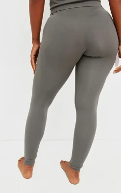 Online PrettyLittleThing Shape Stretch Seamless Leggings Charcoal