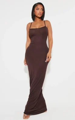 Shape Jersey Strappy Maxi Dress-PrettyLittleThing