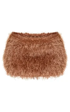 Shape Low Rise Faux Leather Tassle Mini Skirt-PrettyLittleThing New
