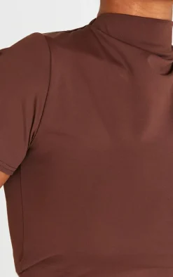 PrettyLittleThing T-Shirts*Shape Chocolate Sculpt Long Line T-shirt
