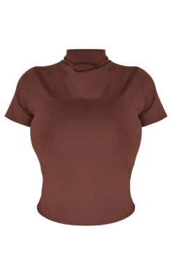 PrettyLittleThing T-Shirts*Shape Chocolate Sculpt Long Line T-shirt
