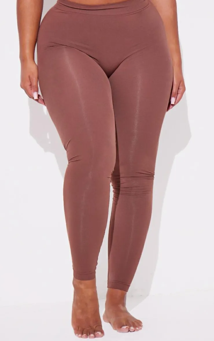 Clearance PrettyLittleThing Shape Stretch Seamless Legging Chocolate