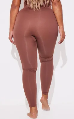 Clearance PrettyLittleThing Shape Stretch Seamless Legging Chocolate
