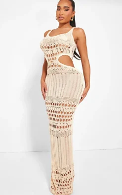 Shape Knit Cut Out Maxi Dress-PrettyLittleThing Hot