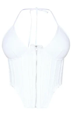 PrettyLittleThing Corsets*Shape Panel Detail Zip Front Corset