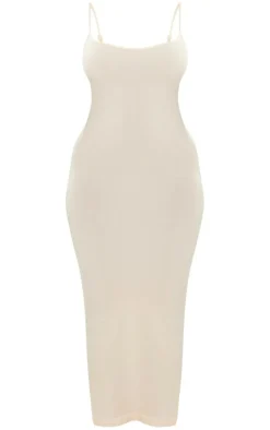 Shape Stretch Sculpted Strappy Maxi Dress-PrettyLittleThing