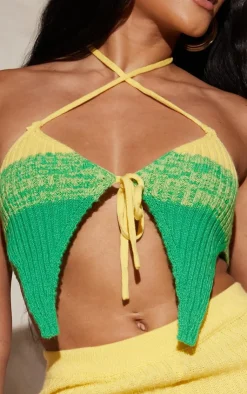 PrettyLittleThing Bralets*Shape Knit Ombre Tie Bralet