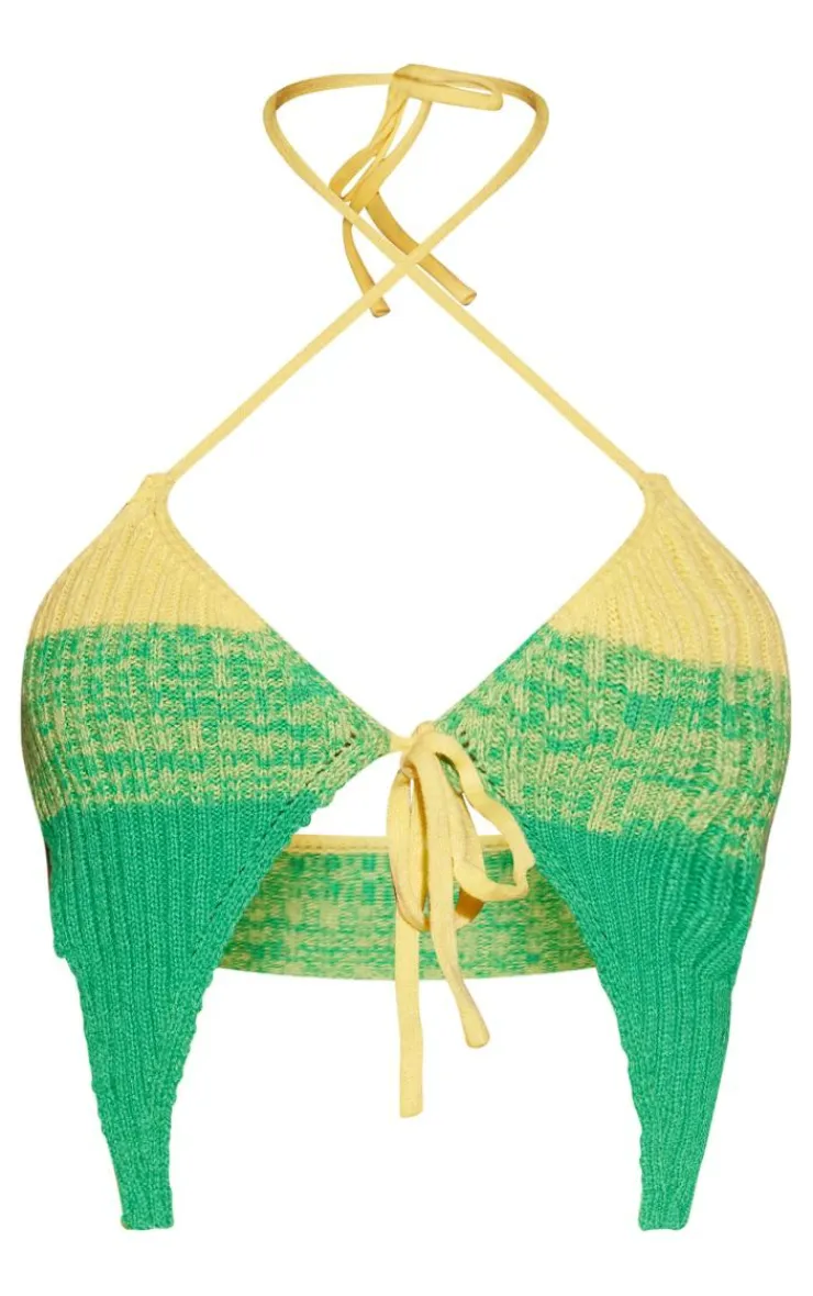 PrettyLittleThing Bralets*Shape Knit Ombre Tie Bralet