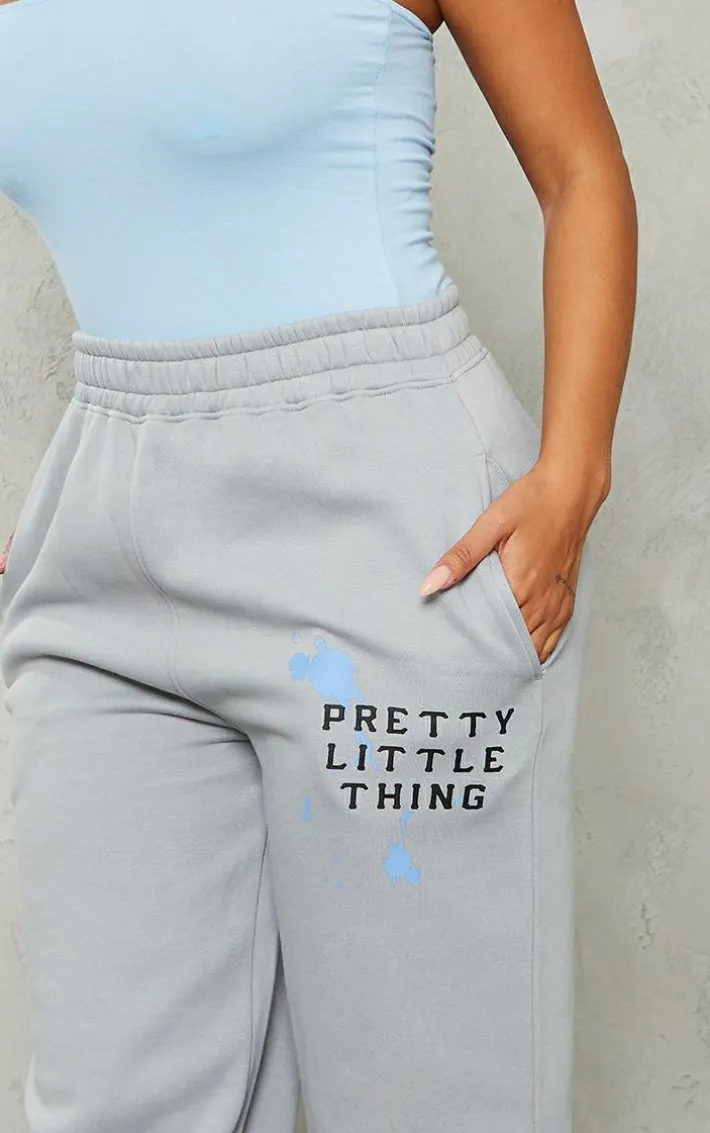 Shape Grey Printed Straight Leg Sweatpants