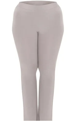 Outlet PrettyLittleThing Shape Sculpted Foldover Waist Flare Pants Grey