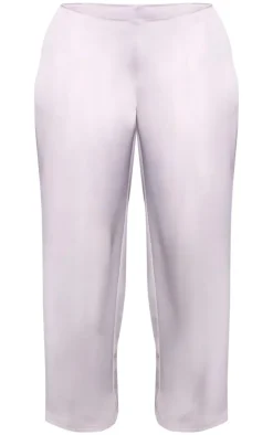 Best PrettyLittleThing Shape Woven Low Rise Wide Leg Pants Grey