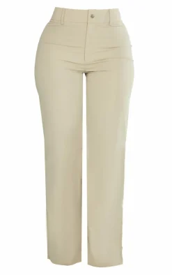 Clearance PrettyLittleThing Shape Woven Low Rise Pants Grey