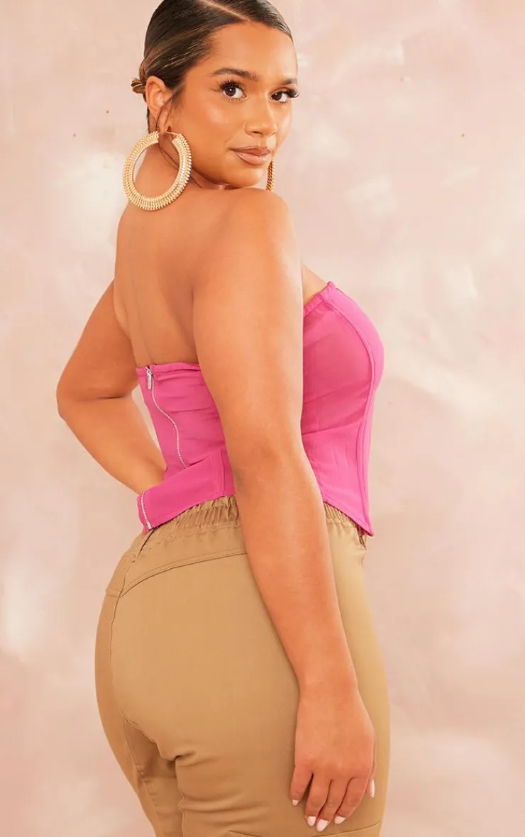 PrettyLittleThing Corsets*Shape Mesh Boned Corset