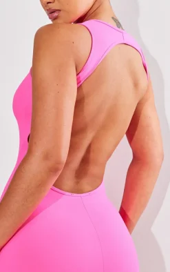 Shape Sculpted Open Back Bodycon Dress-PrettyLittleThing