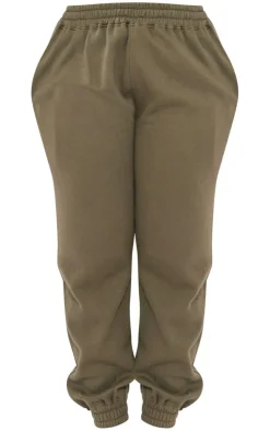 Online PrettyLittleThing Shape High Waisted Cuffed Sweatpants Khaki