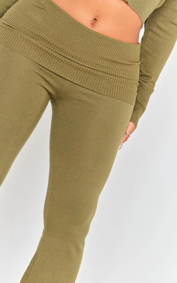 PrettyLittleThing Knitted Two Piece Sets*Shape Knit High Waist Foldover Waist Leggings