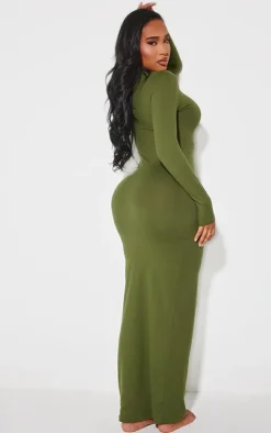 Shape Sculpted Long Sleeve Maxi Bodycon Dress-PrettyLittleThing
