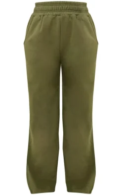 Outlet PrettyLittleThing Shape Sweat High Waist Wide Leg Sweatpants Khaki