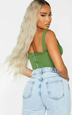 PrettyLittleThing Corsets*Shape Woven Corset Crop Top