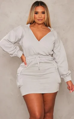 Shape Washed Oversized Hoodie Sweat Dress-PrettyLittleThing Clearance