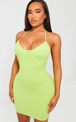 Shape Sculpted Boning Bodycon Dress-PrettyLittleThing