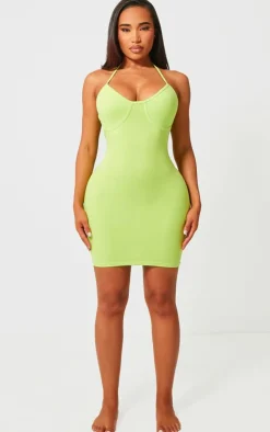 Shape Sculpted Boning Bodycon Dress-PrettyLittleThing