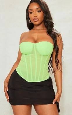 PrettyLittleThing Corsets*Shape Woven Mesh Bandeau Corset