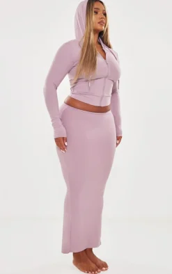 Clearance PrettyLittleThing Shape Sculpted Maxi Skirt Mauve