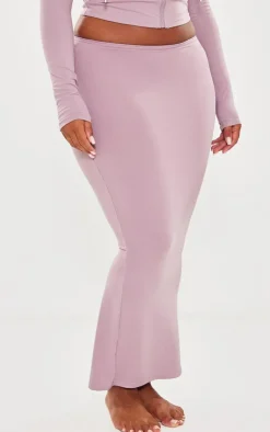 Clearance PrettyLittleThing Shape Sculpted Maxi Skirt Mauve
