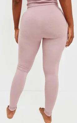 Clearance PrettyLittleThing Shape Stretch Seamless Leggings Mauve