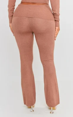 PrettyLittleThing Knitted Two Piece Sets*Shape Knit High Waist Foldover Waist Leggings
