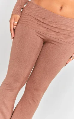 PrettyLittleThing Knitted Two Piece Sets*Shape Knit High Waist Foldover Waist Leggings