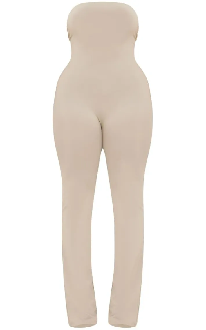 Shape Moss Sand Sculpted Bandeau Jumpsuit