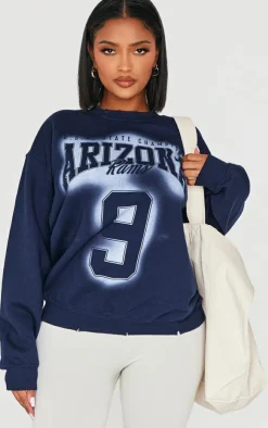PrettyLittleThing Sweaters*Shape Arizona Spray Graphic Oversized Sweater