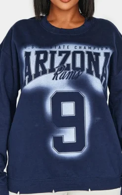 PrettyLittleThing Sweaters*Shape Arizona Spray Graphic Oversized Sweater