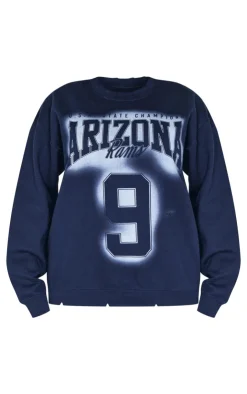 PrettyLittleThing Sweaters*Shape Arizona Spray Graphic Oversized Sweater