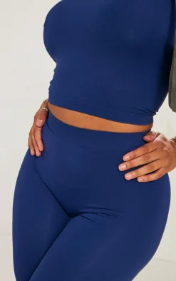 Discount PrettyLittleThing Shape Stretch Seamless Leggings Navy
