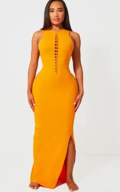Shape Soft Sculpted Cut Out Side Maxi Dress-PrettyLittleThing