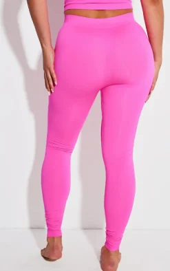 Sale PrettyLittleThing Shape Stretch Seamless Leggings Neon Pink