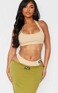 PrettyLittleThing Bralets*Shape Ribbed Halterneck Bralet